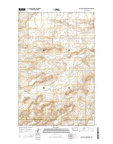 Lone Man Coulee West 2014 topographic map thumbnail
