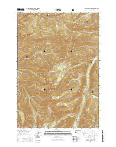 Manhead Mountain 2014 topographic map thumbnail