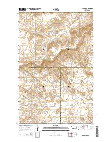 Poplar Coulee 2014 topographic map thumbnail