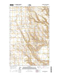 Porcupine Coulee 2014 topographic map thumbnail