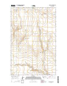 Rocky Coulee 2014 topographic map thumbnail