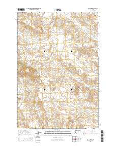 Mud Butte 2014 topographic map thumbnail