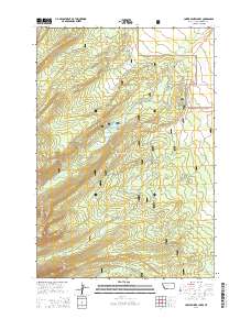 Lower Miner Lakes 2014 topographic map thumbnail