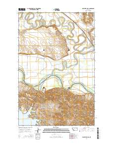 Milk River Hills 2014 topographic map thumbnail