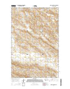 Miller Coulee East 2014 topographic map thumbnail