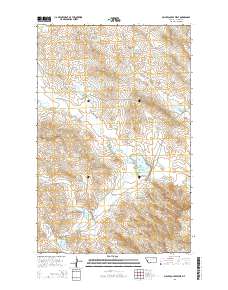 Miller Coulee West 2014 topographic map thumbnail