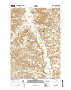 Mitchell Coulee 2014 topographic map thumbnail