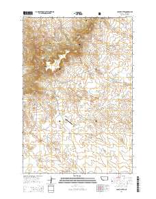 Chalk Buttes 2014 topographic map thumbnail