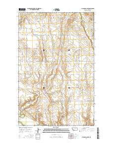 Chapman Coulee 2014 topographic map thumbnail