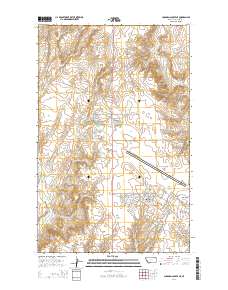 Chapman Coulee NE 2014 topographic map thumbnail