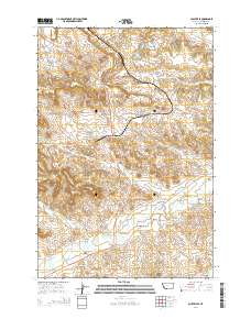 Colstrip SE 2014 topographic map thumbnail