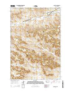 Colstrip SW 2014 topographic map thumbnail