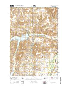 Cooney Reservoir 2014 topographic map thumbnail