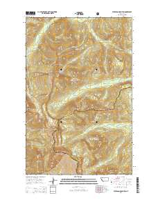 Pentagon Mountain 2014 topographic map thumbnail