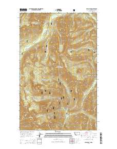 Stahl Peak 2014 topographic map thumbnail