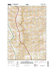 Pass Creek East 2014 topographic map thumbnail