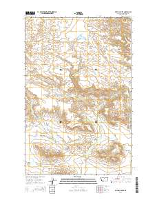 Pigtail Coulee 2014 topographic map thumbnail