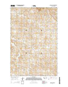 Odland Dam NW 2014 topographic map thumbnail