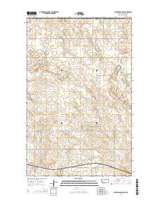 Plentywood NW 2014 topographic map thumbnail