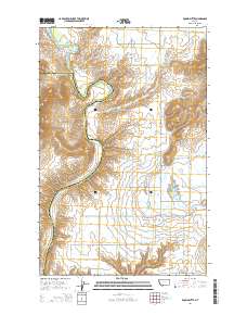 Round Butte 2014 topographic map thumbnail