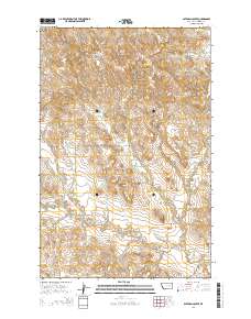 Bateman Coulee 2014 topographic map thumbnail