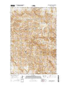 Bateman Coulee NE 2014 topographic map thumbnail