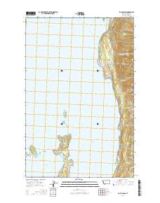 Bull Island 2014 topographic map thumbnail