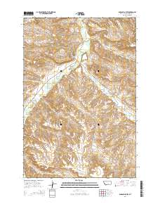 Badbaby Coulee 2014 topographic map thumbnail