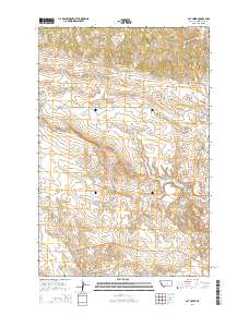 Cat Creek 2014 topographic map thumbnail