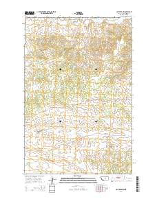 Cat Creek NW 2014 topographic map thumbnail