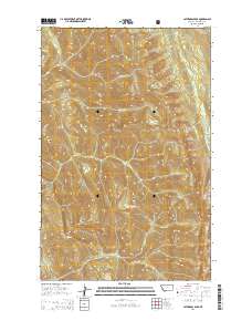 Cathedral Peak 2014 topographic map thumbnail