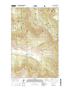 Dahl Lake 2014 topographic map thumbnail