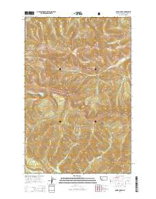 Caribou Peak 2014 topographic map thumbnail