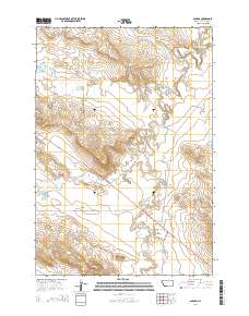 Alzada 2014 topographic map thumbnail
