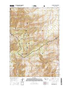 Bannock Pass 2014 topographic map thumbnail