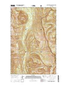 Amphitheatre Mountain 2014 topographic map thumbnail
