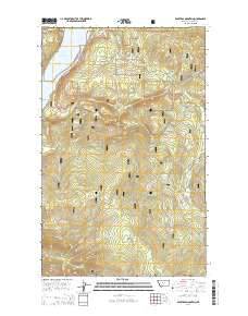 Beartrap Mountain 2014 topographic map thumbnail