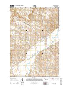 Broadus 2014 topographic map thumbnail