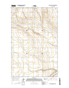 Antelope Coulee SW 2014 topographic map thumbnail