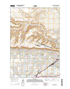 Billings West 2014 topographic map thumbnail