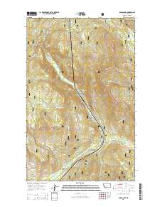 Bowen Lake 2014 topographic map thumbnail