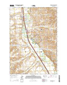 Crow Agency 2014 topographic map thumbnail