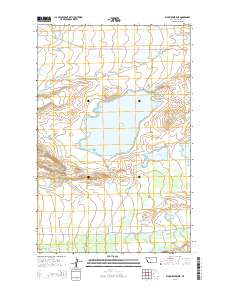 Bynum Reservoir 2014 topographic map thumbnail