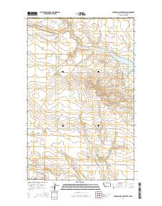 Creedman Coulee West 2014 topographic map thumbnail