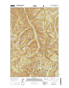 Burnt Fork Lake 2014 topographic map thumbnail
