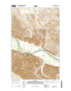 Cedar Coulee 2014 topographic map thumbnail