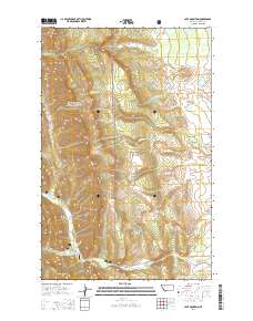 Cave Mountain 2014 topographic map thumbnail