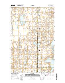 Dominek Lake 2014 topographic map thumbnail