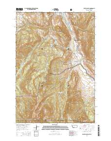 Electric Peak 2014 topographic map thumbnail