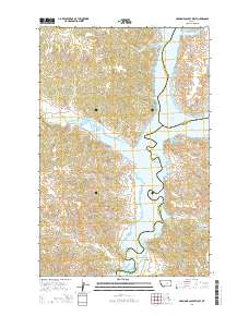 Germaine Coulee West 2014 topographic map thumbnail